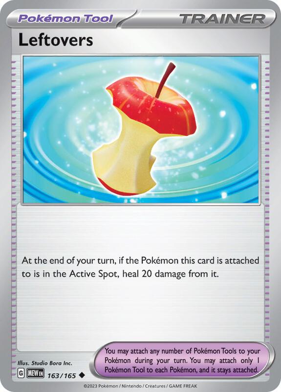 Leftovers - Normal 163/165 Scarlet & Violet: 151 | Uncommon Trainer Card