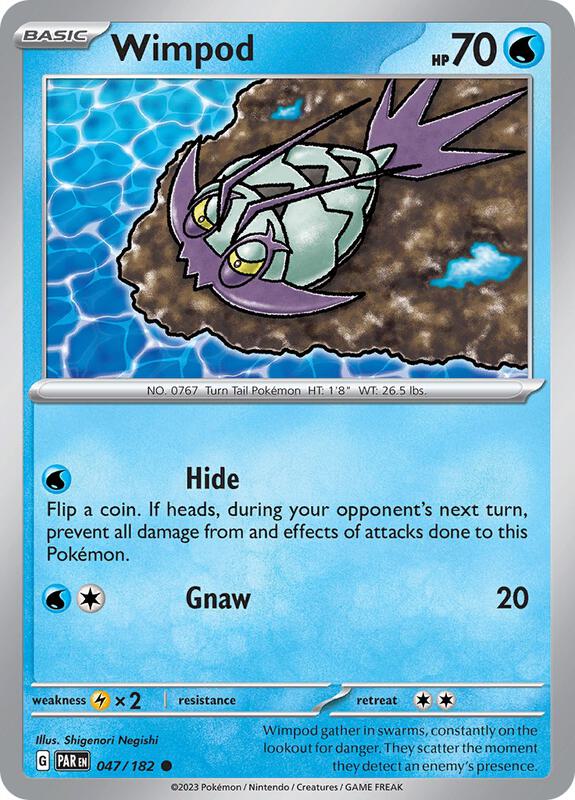 Wimpod - 047/182 - Normal 047/182 Paradox Rift | Common Pokemon Card