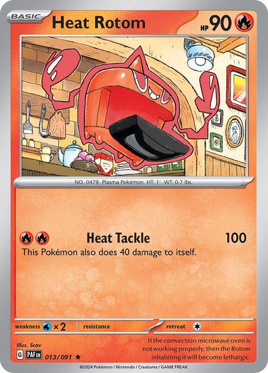 Heat Rotom - Holofoil 013/091 Paldean Fates | Rare Pokemon Card
