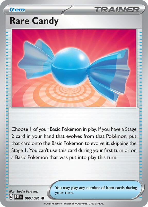 Rare Candy - Normal 089/091 Paldean Fates | Common Trainer Card