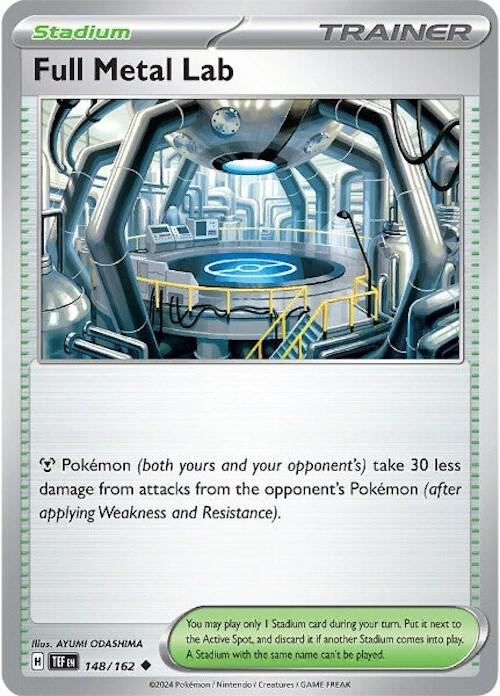 Full Metal Lab - Reverse Holofoil 148/162 Temporal Forces | Uncommon Trainer Card