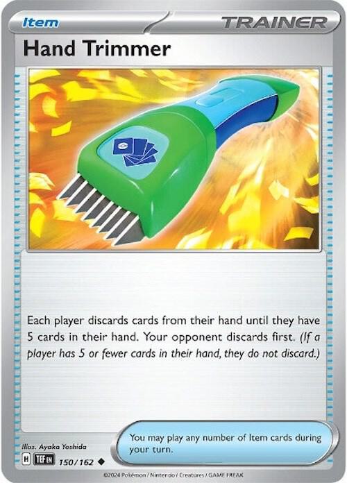 Hand Trimmer - Reverse Holofoil 150/162 Temporal Forces | Uncommon Trainer Card