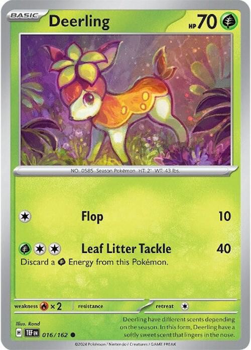 Deerling - 016/162 - Normal 016/162 Temporal Forces | Common Pokemon Card