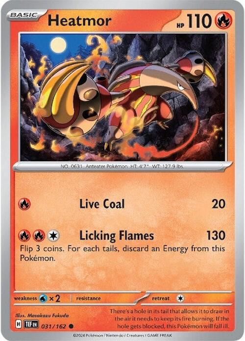 Heatmor - Normal 031/162 Temporal Forces | Common Pokemon Card