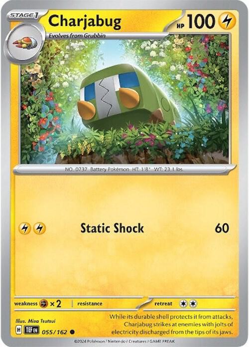Charjabug - 055/162 - Normal 055/162 Temporal Forces | Common Pokemon Card