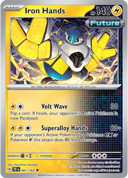 Iron Hands - Reverse Holofoil 061/162 Temporal Forces | Uncommon Pokemon Card