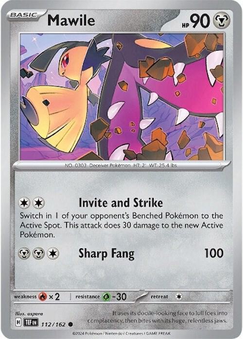 Mawile - Reverse Holofoil 112/162 Temporal Forces | Common Pokemon Card