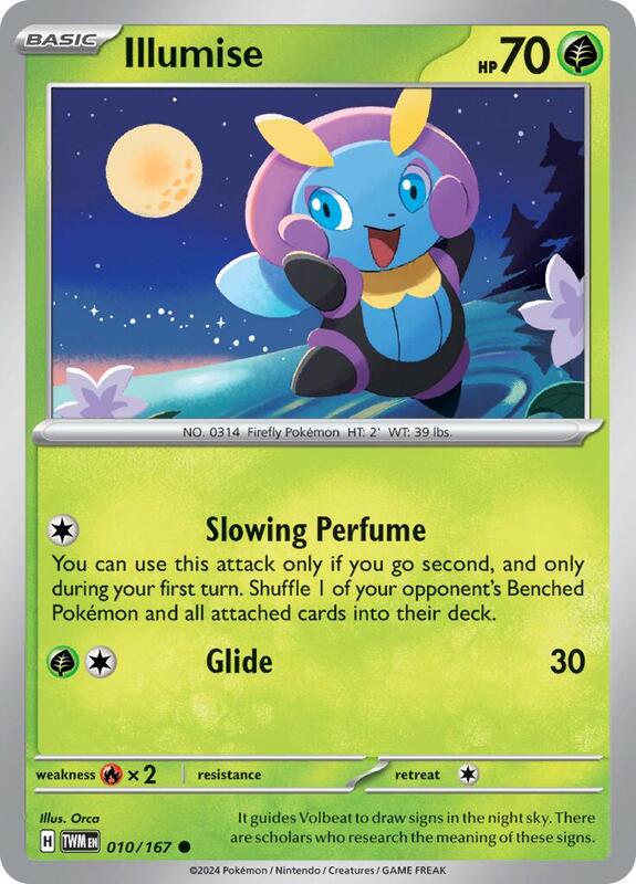 Illumise - Reverse Holofoil 010/167 Twilight Masquerade | Common Pokemon Card