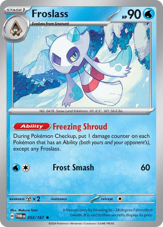 Froslass - 053/167 - Holofoil 053/167 Twilight Masquerade | Rare Pokemon Card