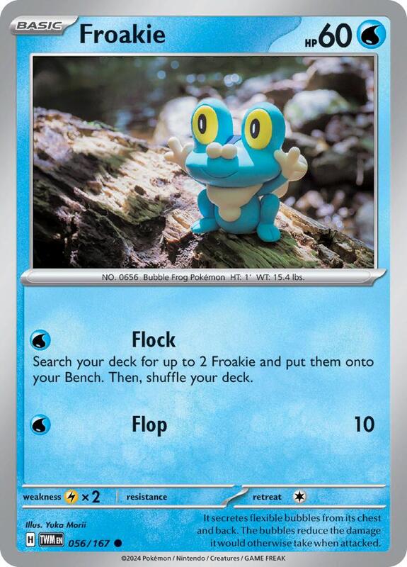 Froakie - Normal 056/167 Twilight Masquerade | Common Pokemon Card