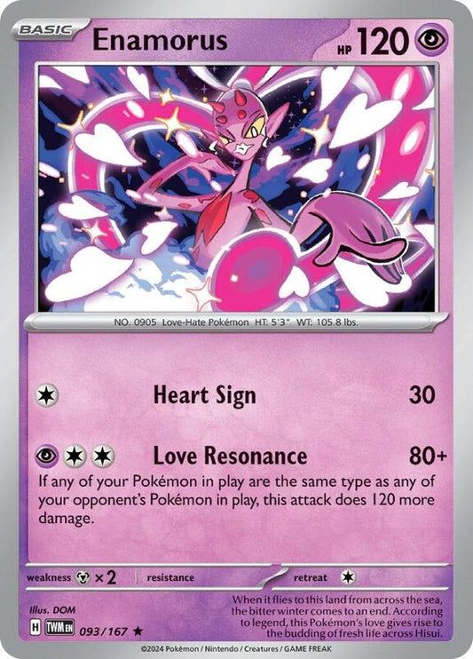 Enamorus - 093/167 - Reverse Holofoil 093/167 Twilight Masquerade | Rare Pokemon Card
