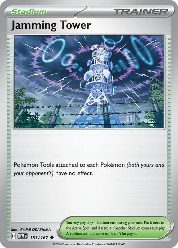 Jamming Tower - Normal 153/167 Twilight Masquerade | Uncommon Trainer Card