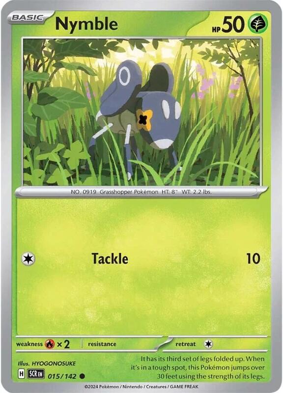 Nymble - Reverse Holofoil 015/142 Stellar Crown | Common Pokemon Card