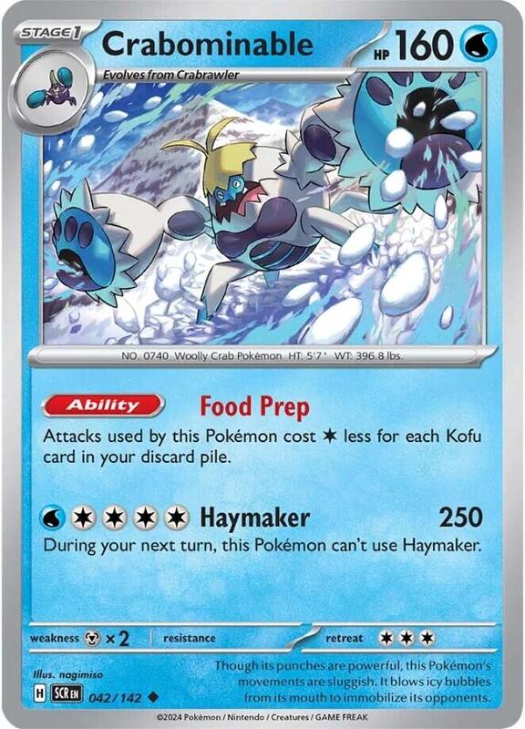 Crabominable - 042/142 - Normal 042/142 Stellar Crown | Uncommon Pokemon Card