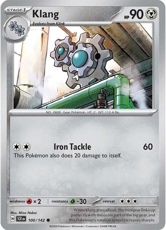 Klang - Reverse Holofoil 100/142 Stellar Crown | Common Pokemon Card