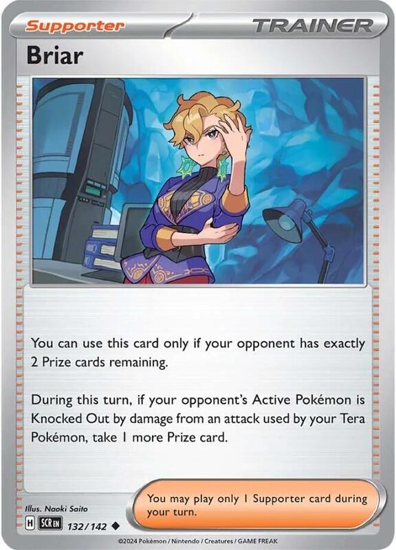Briar - 132/142 - Normal 132/142 Stellar Crown | Uncommon Trainer Card