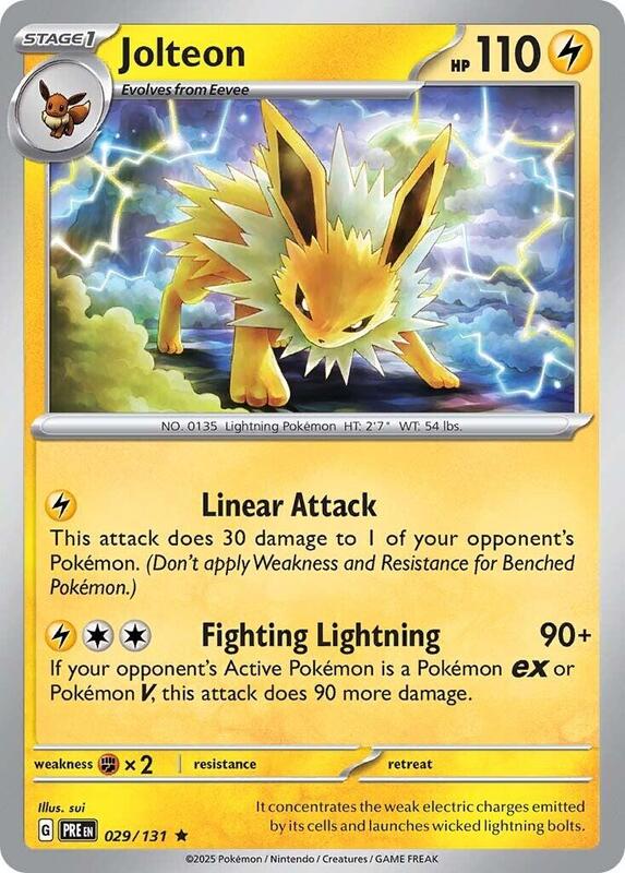 Jolteon - Holofoil 029/131 Prismatic Evolutions | Rare Pokemon Card