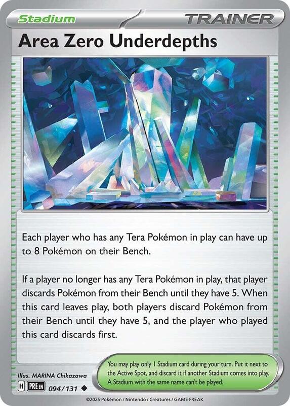Area Zero Underdepths - Reverse Holofoil 094/131 Prismatic Evolutions | Uncommon Trainer Card