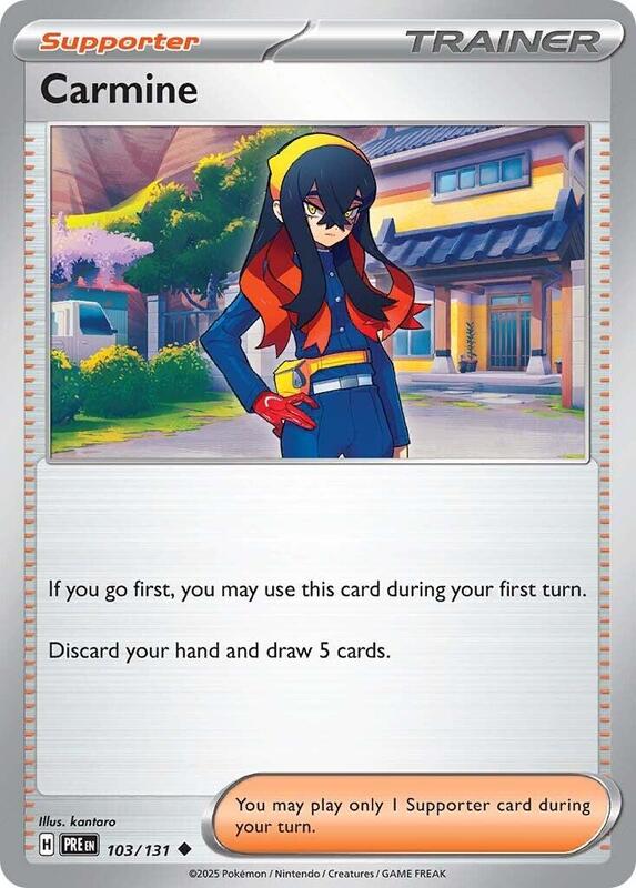 Carmine - Normal 103/131 Prismatic Evolutions | Uncommon Trainer Card