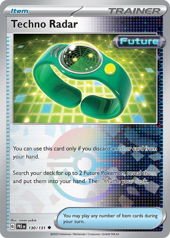 Techno Radar (Poke Ball Pattern) - Holofoil 130/131 Prismatic Evolutions | Uncommon Trainer Card