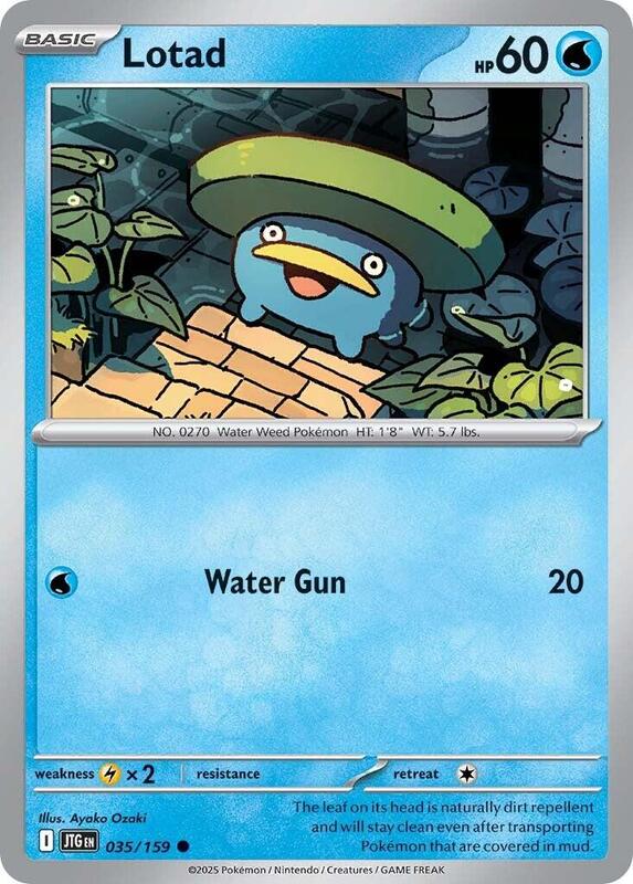 Lotad - Reverse Holofoil 035/159 Journey Together | Common Pokemon Card