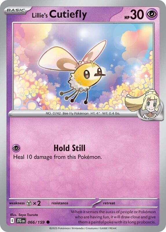 Lillie's Cutiefly - Reverse Holofoil 066/159 Journey Together | Common Pokemon Card
