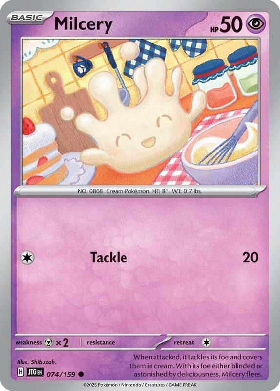 Milcery - Reverse Holofoil 074/159 Journey Together | Common Pokemon Card