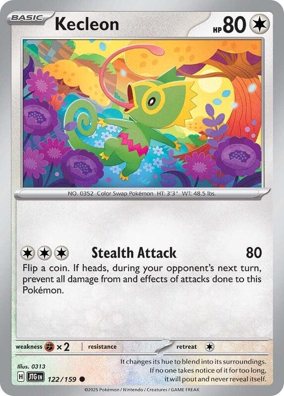 Kecleon - Normal 122/159 Journey Together | Common Pokemon Card