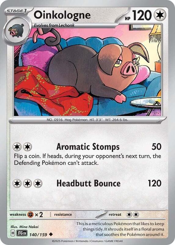 Oinkologne - Reverse Holofoil 140/159 Journey Together | Uncommon Pokemon Card