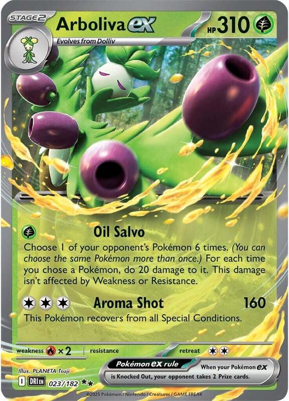 Arboliva ex - Holofoil 023/182 Destined Rivals | Double Rare Pokemon Card