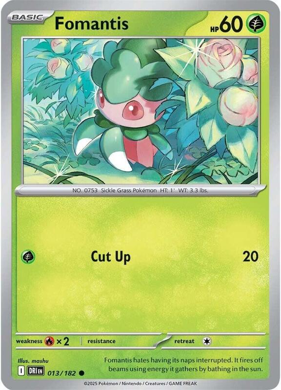 Fomantis - Normal 013/182 Destined Rivals | Common Pokemon Card
