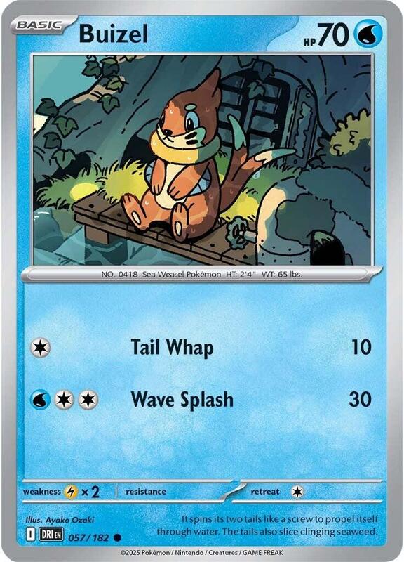 Buizel - Normal 057/182 Destined Rivals | Common Pokemon Card