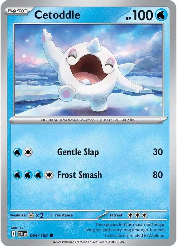 Cetoddle - Normal 064/182 Destined Rivals | Common Pokemon Card
