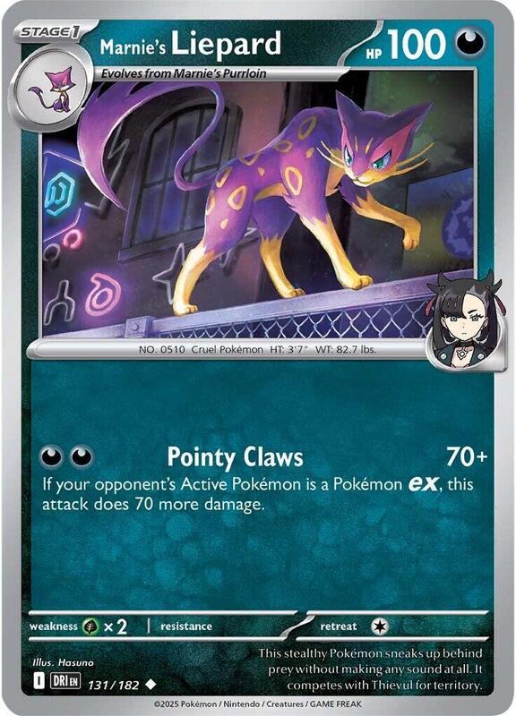 Marnie's Liepard - Normal 131/182 Destined Rivals | Uncommon Pokemon Card