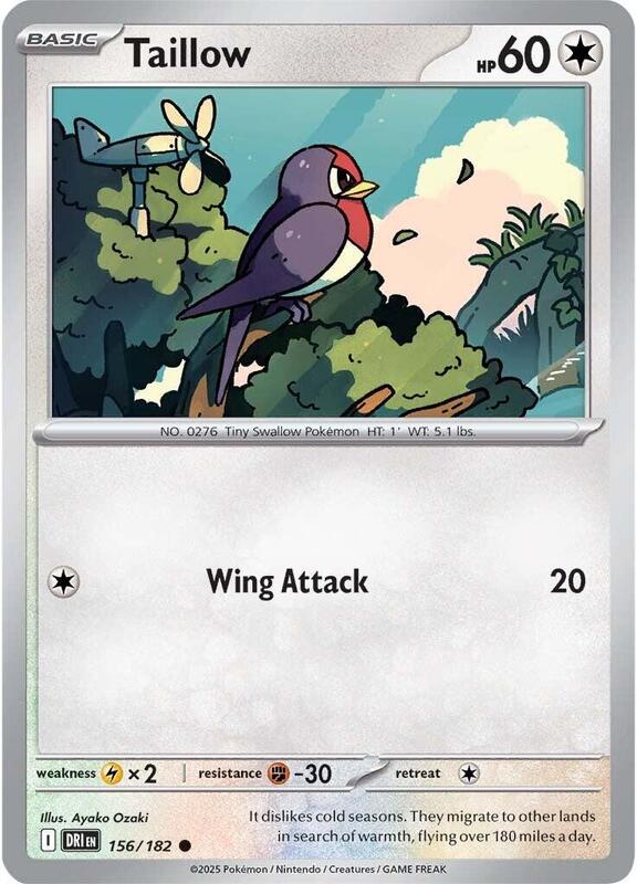 Taillow - Reverse Holofoil 156/182 Destined Rivals | Common Pokemon Card