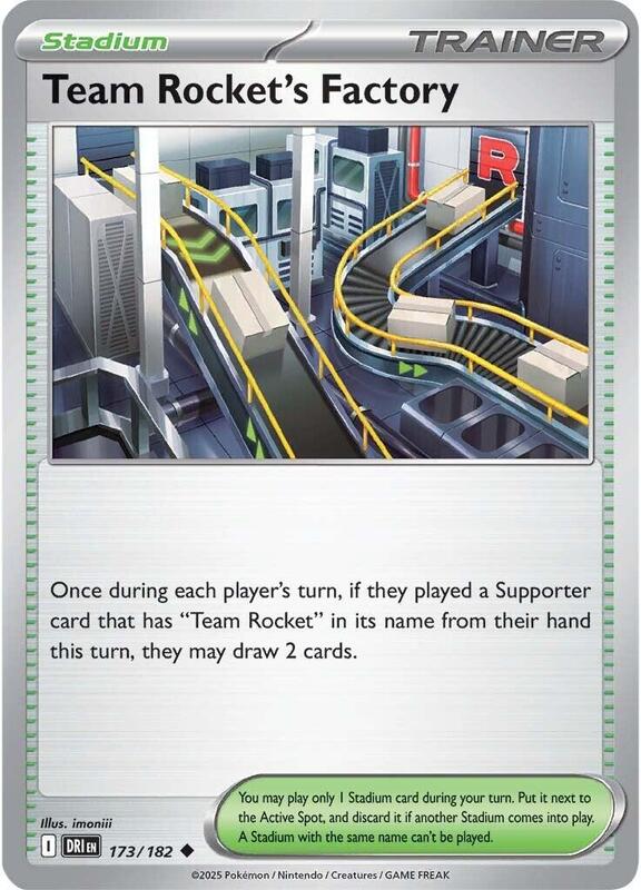 Team Rocket's Factory - Normal 173/182 Destined Rivals | Uncommon Trainer Card