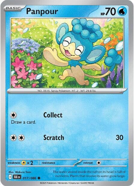 Panpour - Normal 017/086 Black Bolt | Common Pokemon Card