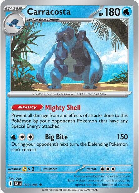 Carracosta - Reverse Holofoil 023/086 Black Bolt | Rare Pokemon Card