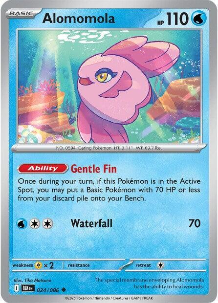 Alomomola - Reverse Holofoil 024/086 Black Bolt | Uncommon Pokemon Card