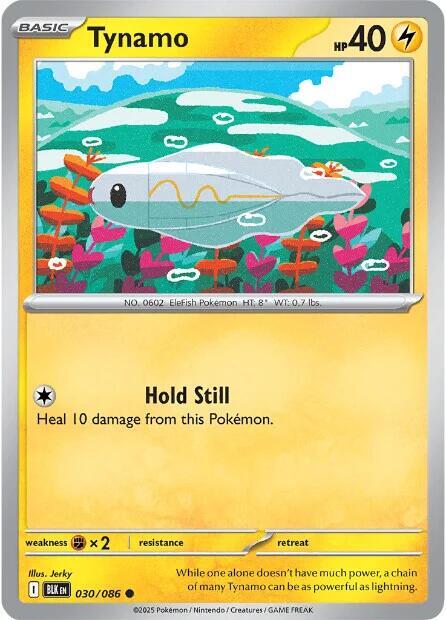 Tynamo - Normal 030/086 Black Bolt | Common Pokemon Card