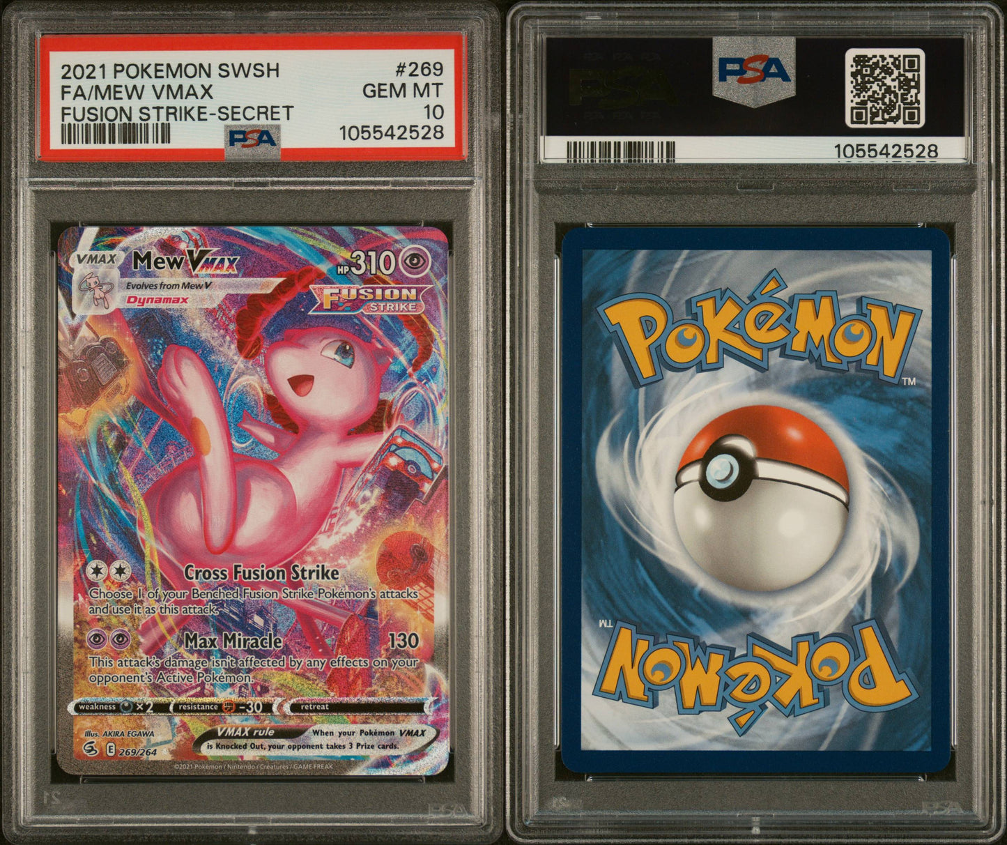 PSA 10 Mew VMAX Full Art #269 | Sword & Shield Fusion Strike