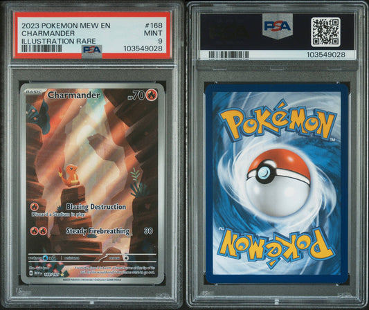 PSA 9 Charmander Illustration Rare #168 | Scarlet & Violet 151