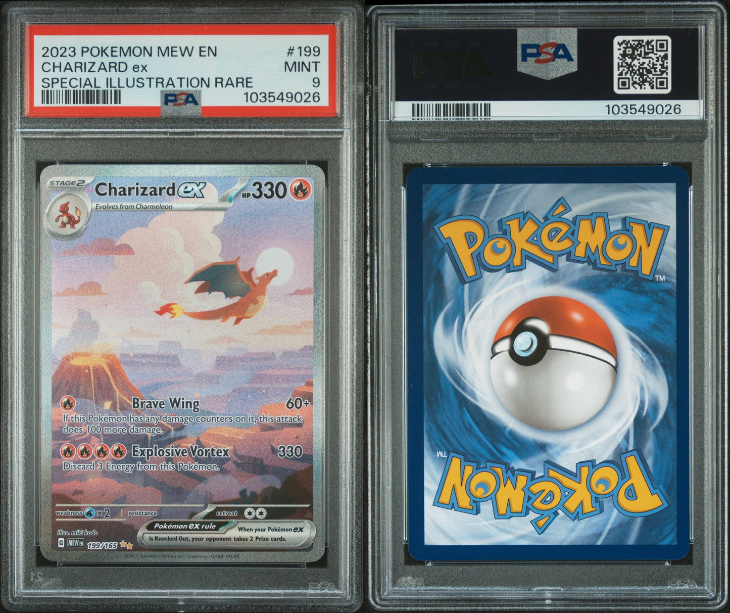 PSA 9 Charizard ex Special Illustration Rare #199 | Scarlet & Violet 151