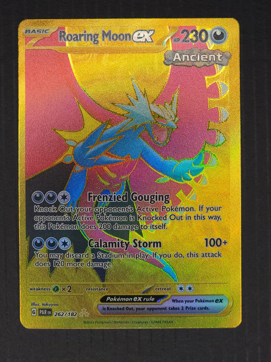 Roaring Moon ex 262/182 Paradox Rift | Hyper Rare Pokemon Card PokePursuitTCG