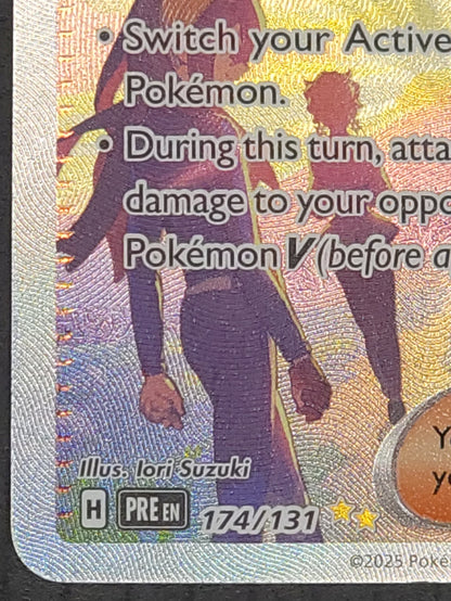 Kieran 174/131 Prismatic Evolutions | Special Illustration Rare (SIR) Trainer Card