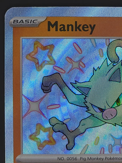 Mankey 169/091 Paldean Fates | Baby Shiny Rare Pokemon Card