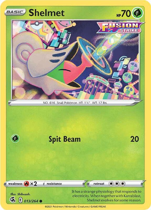 Shelmet - Reverse Holofoil 013/264 Fusion Strike | Common Pokemon Card