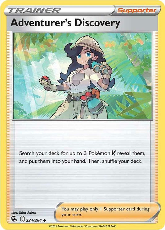 Adventurer's Discovery - Normal 224/264 Fusion Strike | Uncommon Trainer Card