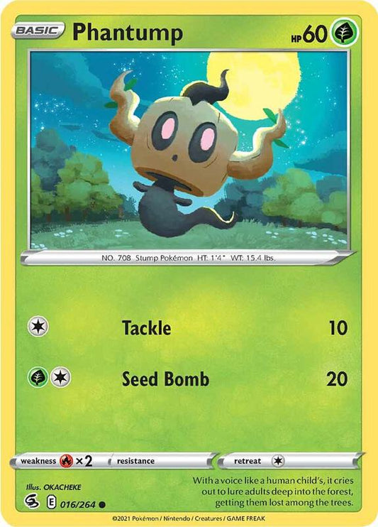 Phantump - Normal 016/264 Fusion Strike | Common Pokemon Card