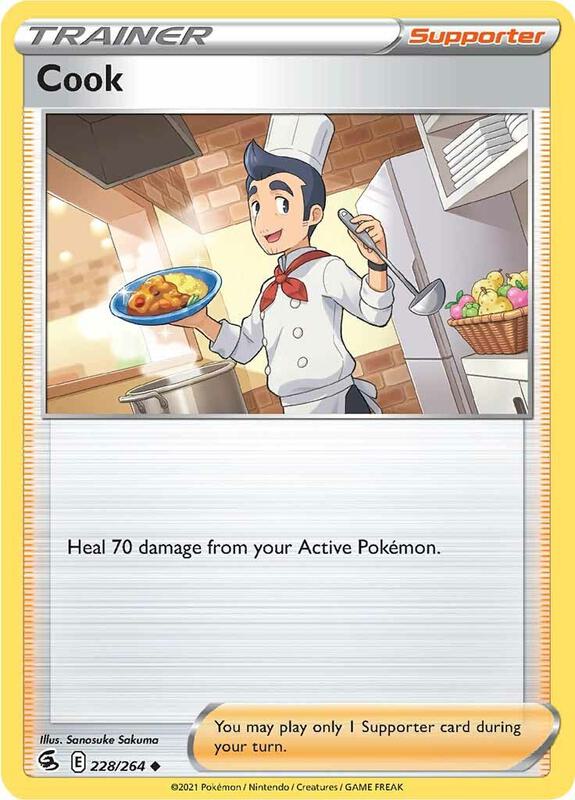 Cook - Normal 228/264 Fusion Strike | Uncommon Trainer Card
